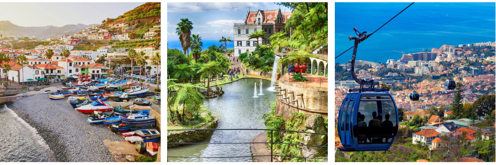 Monte Palace, Teleferico i Camara de Lobos na Maderze