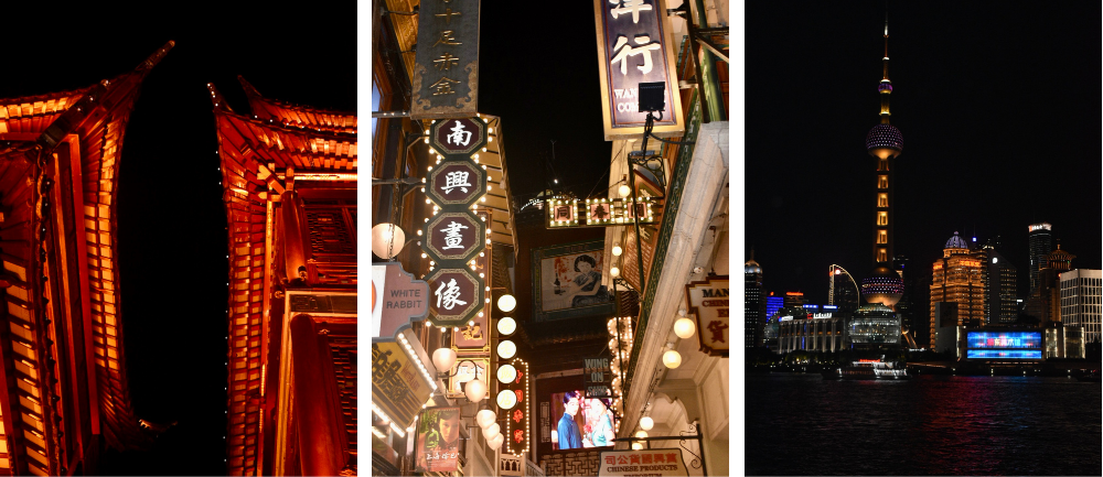 Panorama Szanghaju z Bundu &ndash; nowoczesne drapacze chmur w dzielnicy Pudong