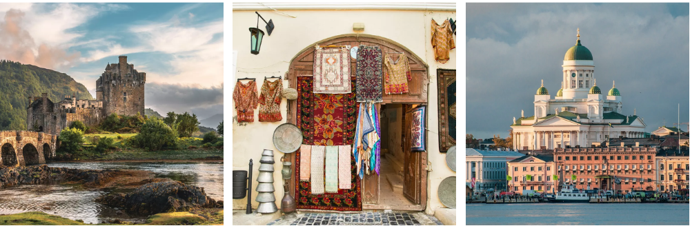 Stolice Bałtyckie, Szkocja, Azerbejdzan