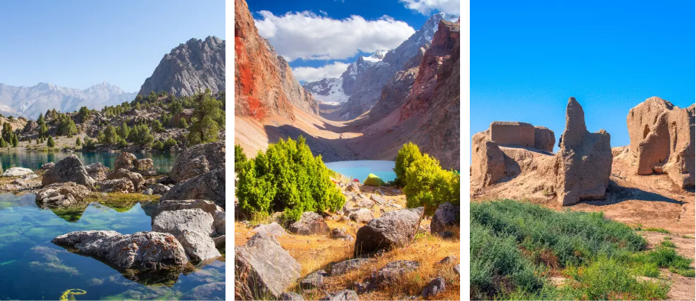 Tad%u017Cykistan, Turkmenistan g&oacute;ry